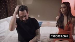 Cheating husband fucks a Gianna Dior as his wife Chanel Preston is next to them