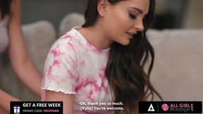 Intimate Massage Session: A Playful Encounter with Aften Opal and Kylie Rocket