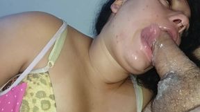 SHE FUCKS COCK WITH IF SHE DIDN'T LISTEN TOMORROW, SHE LOVES AN INTENSE BLOWJOB