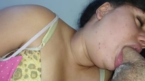 SHE FUCKS COCK WITH IF SHE DIDN'T LISTEN TOMORROW, SHE LOVES AN INTENSE BLOWJOB