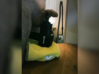 I started to clean the room, but the crave to cum won!