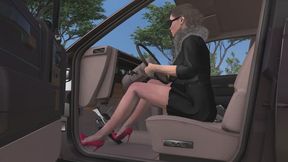 1986 Buick Century Cranking Template: Angie in Red Stiletto Pumps 1080p