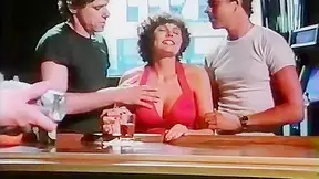 Desiree Cousteau, Rod Pierce, Ron Hudd in xxx classic porn threesome fucking in a cafe