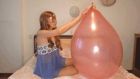 Erotic balloon inflating