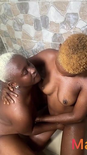 Two Amateur Girls Practicing Lesbian Moves