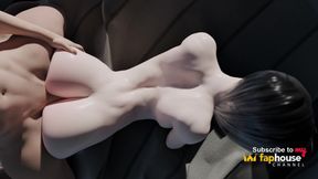 Zero-g Temptation - a Futanari Kaelen Plays with a Brunette on a Space Orbital Station