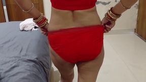 Hot Indian Wife in a Hotel Room with Her Boss