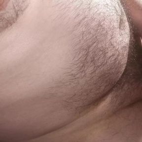 Uncut cock cumshot