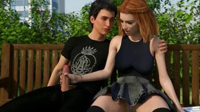 Become a Rock Star: Horny Girl Is Deepthroating Huge Cock Outdoors.