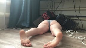 Clumsy Step Sister Stuck Under Desk and Gets Fucked Hard