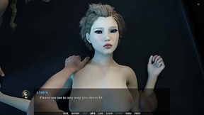 Three busty alien babes take turns with me in animated 3D porn game