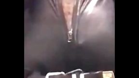 Tight Denim Cutoffs &amp_ latex Zip up Singlet Solo Sex