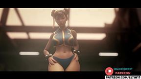 Chun Li's Intense Anal&#x1F44C; Session Post Training - steamy Street Fighter Hentai 4k 60fps