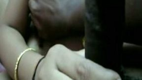 My chubby Indian spouse sucks and rubs my cock in POV clip