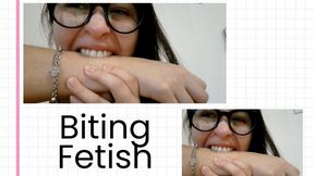 Biting me, marking my skin