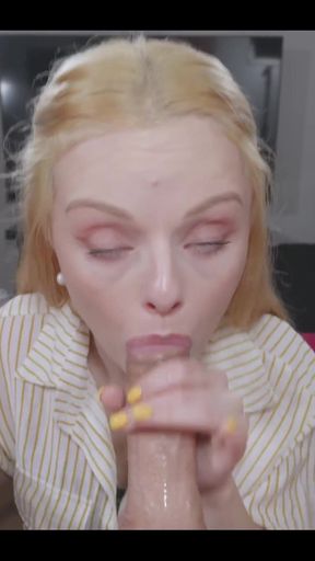 Getting My Face Covered with Cum After Sucking That Cock Hard