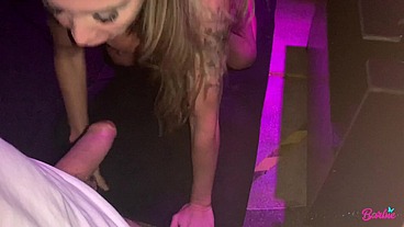 Sex on the club with blonde latina milf!