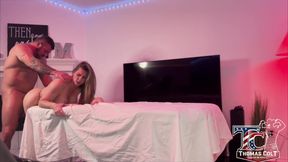 PAWG MILF Gets Fucked and Bred After Erotic Massage!