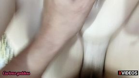 curious goddess my wife cheating on me with the neighbor sticking lollipop in her pussy and plug in her ass sucking her dick handjob cum asshole anal plug part 3