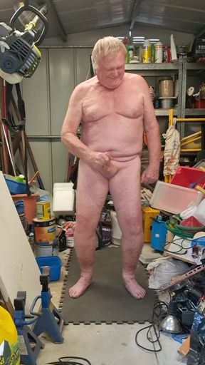 wanking in my shed