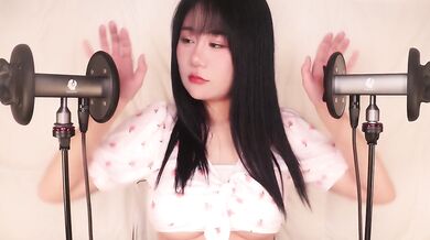 Hot girl brain melting ASMR with ear eating mouth sounds