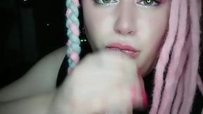 best blowjobjob from pink haired anime street corner girl that wanted some mcdonalds frys