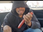 Onlyfans Public flashing hotdog in my ass handsfree orgasm in parking lot