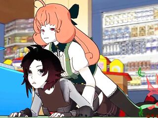 shemale hentai sex in super market