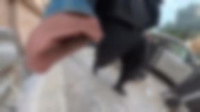 Italian girl gets ass pounded raw in street public fuck with stranger tongue deep in cunt orgasm dirty talk
