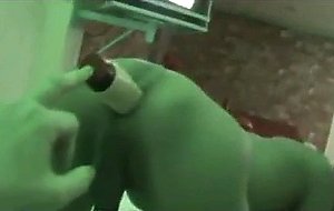 Cute asian trap blows and gets her ass toyed