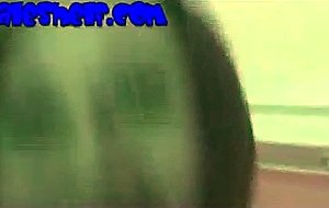 Cute asian trap blows and gets her ass toyed