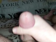 Masturbating with anal lock