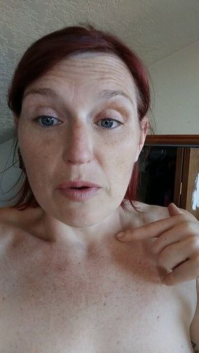 POV Mini Wank After Taking My New Clit Bar Out as It's Much Heavier Than I Am Used to and so It Needed Rubbing Better
