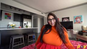 chubby velma cosplay with cutie fitsid