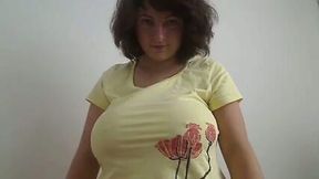 Juicy voluptuous woman showing her titties and fuck holes