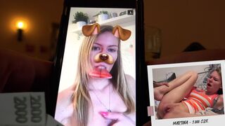 Czech Streets 104: Martina the Snapchat girl