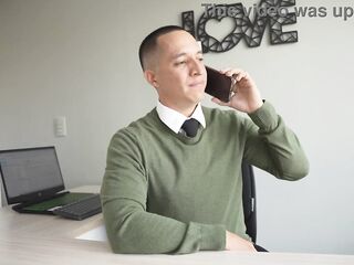Colombian secretary Ashley Sanz gets a promotion with her pretty butt! - Knock Knock Club
