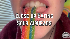 Up Close Eating Airhead Extremes