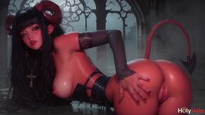 that succubus seduced me with her beauty! she rode my cock like a true demon![ai]