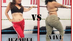 1236-Baring that Bouncy Booty - Female Wrestling