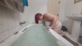 Controlled Hair Washing in Lingerie with Head Dunking