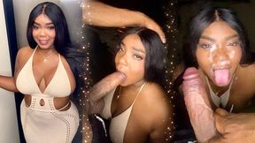 My stepsister seduces me and gives me a deepthroat blowjob on the beach