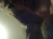 POV Fuckable Transgirl, Cumming On Myself and Phone and Fingering My Ass