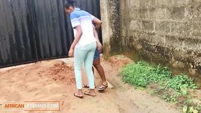 Amateur BBW Ebony BFFs Strip &amp; Lick Pussy In Front Of American Tourist