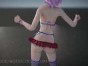 SFW MMD 4k UHD Misaka Rose bondage bikini - Pom Pom Dance 1071