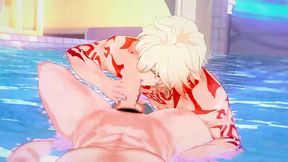 Mydei Makes You Spunk In the Pool - Honkai Starlet Ride Yaoi