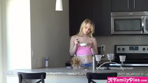 Adopted sister Lily Rader jealous on stepsister Chloe Cherry fucking bro