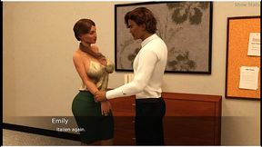 Amateur wife plays naughty office roleplay with hubby caught by a stranger
