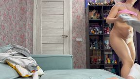 Don't Cum in My Pussy, Stepbrother! Stepbrother Helped His Stepsister Cook Pizza