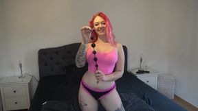 30cm!!! Anal beads sunk in german teen slut